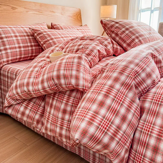 Housse De Couette Tartan Rouge Chic rappelle le style housse écossaise