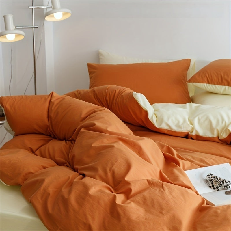 Housse De Couette Terracotta Confortable Et Douce intérieur ivoire