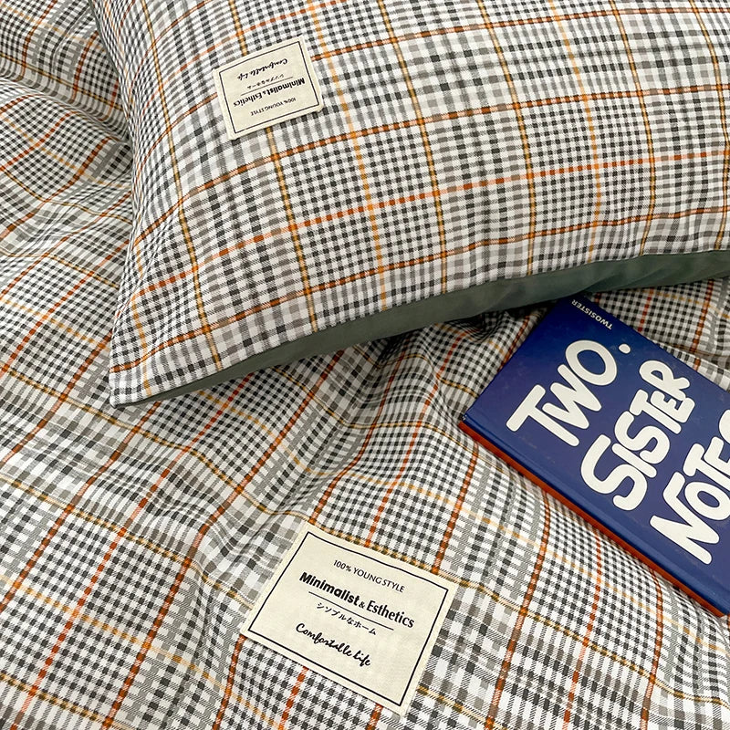 Parure À Carreaux Écossaise Vert Cozy zoom