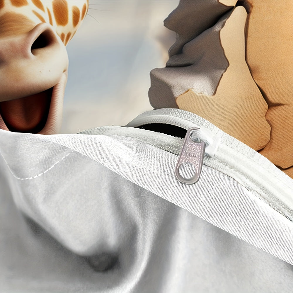 linge de lit à fermeture zippée pour enfant et motif girage