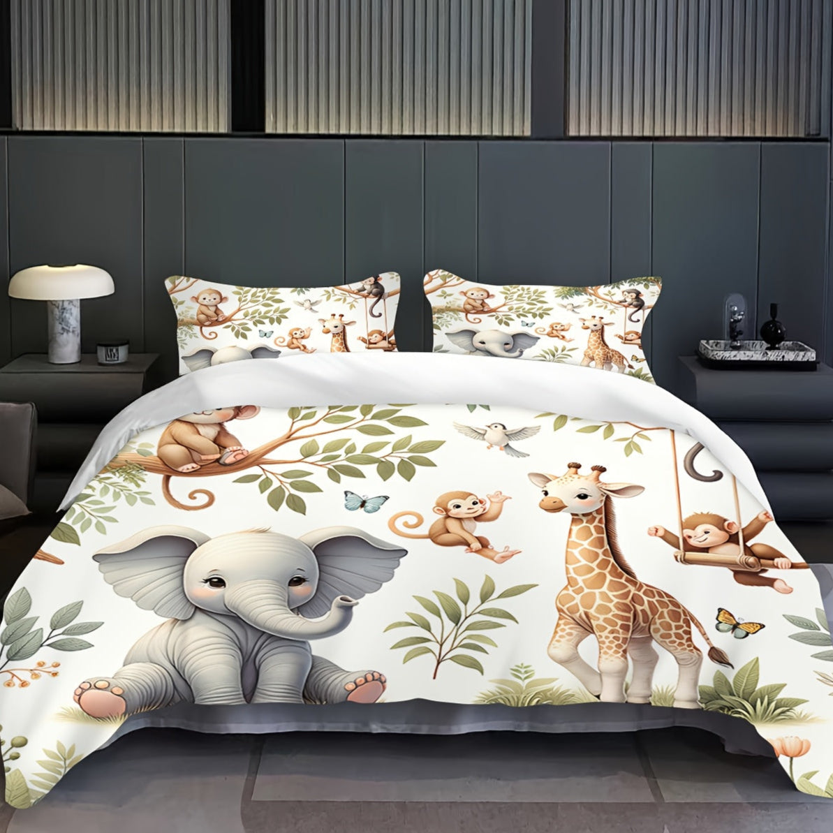 parure pour enfant jungle et animaux mignons