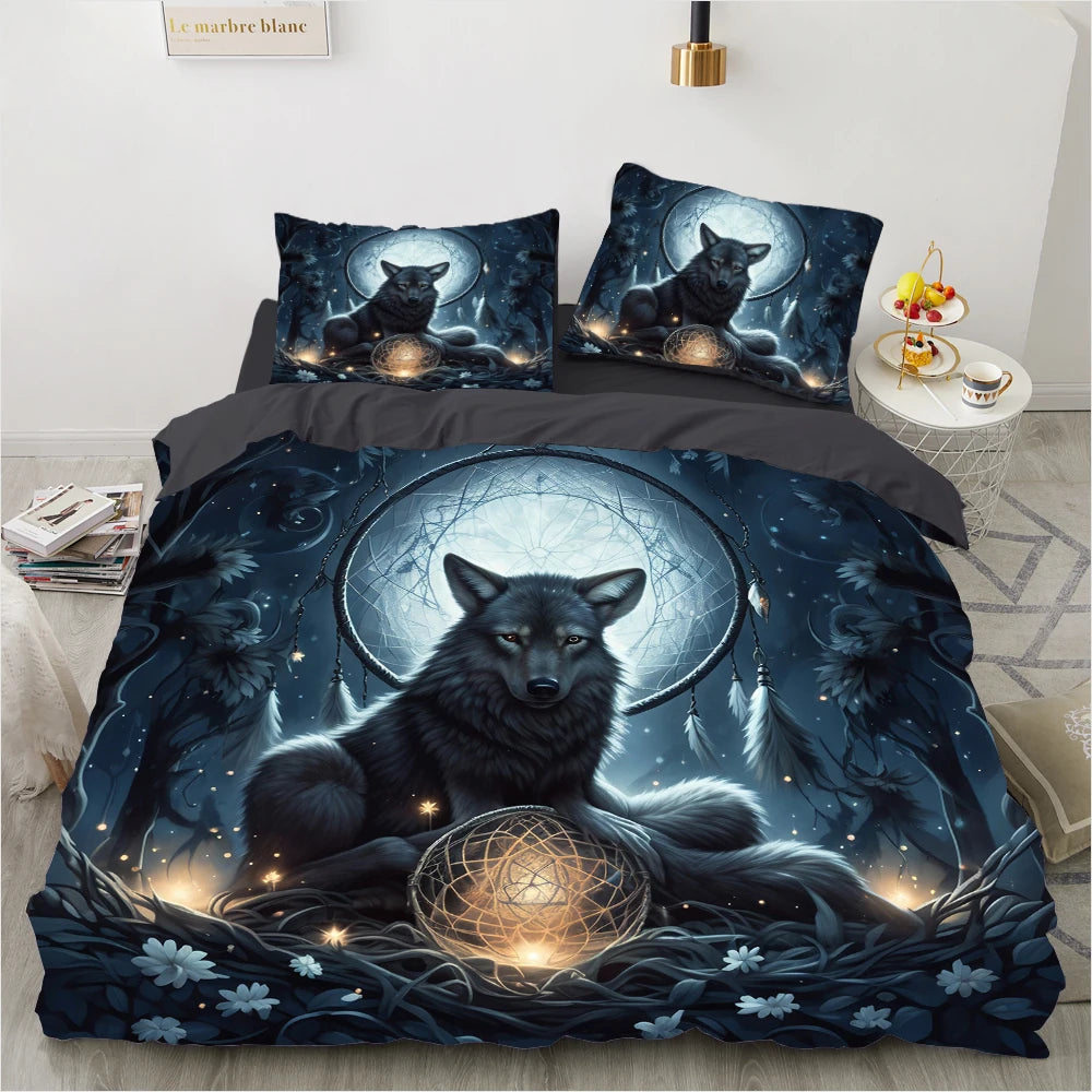 Housse De Couette loup Céleste