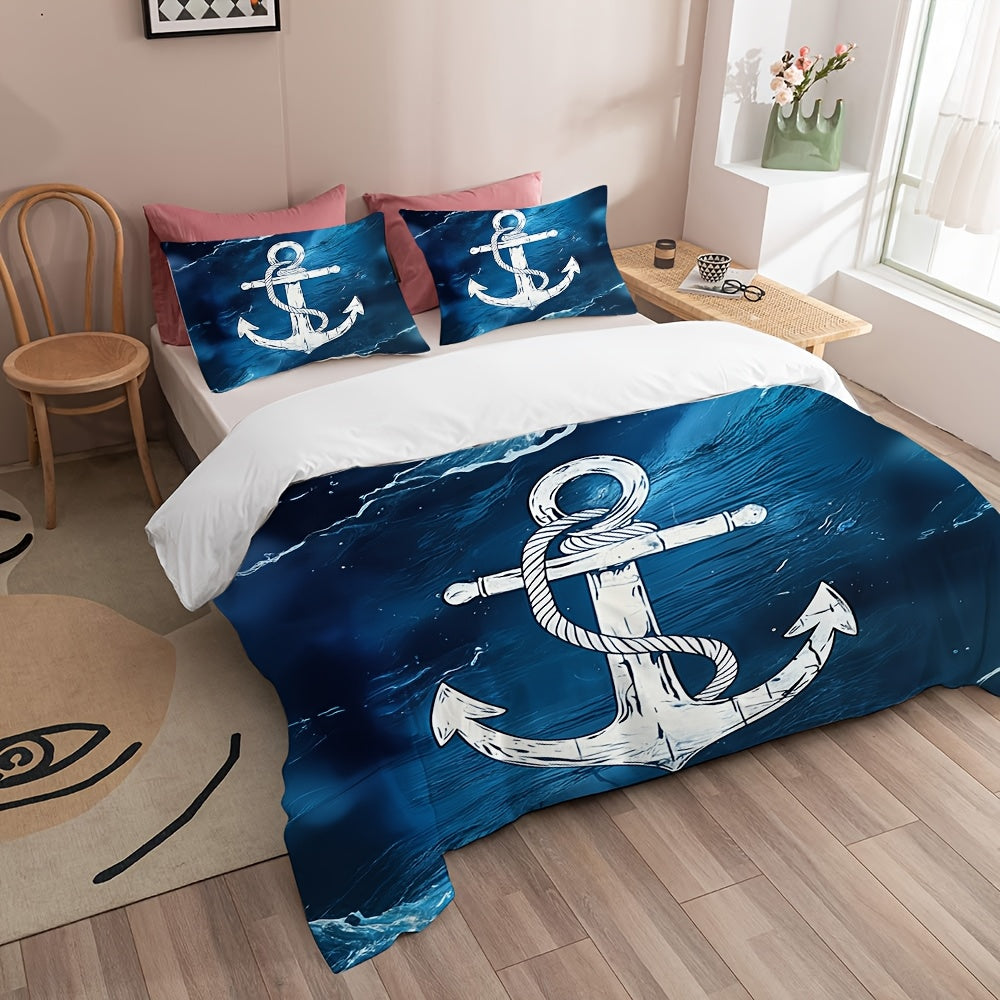 parure microfibre sur la mer ancre blanche